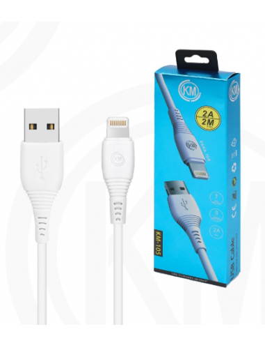 KM-105 CABLE LIGHTNING 2M [BLANCO]