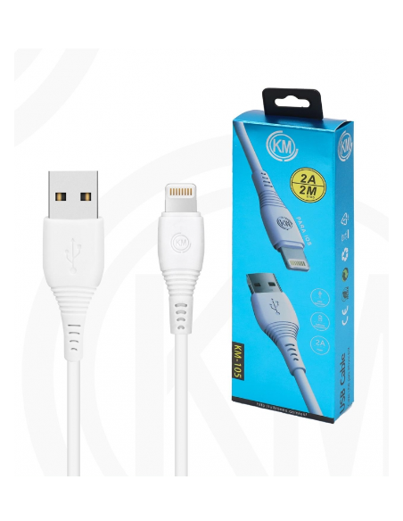 KM-105 CABLE LIGHTNING 2M [BLANCO]