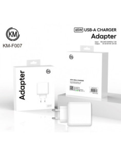 KM-F007 CARGADOR PARED 65W SIN CABLE SOLO PARA OPPO 2