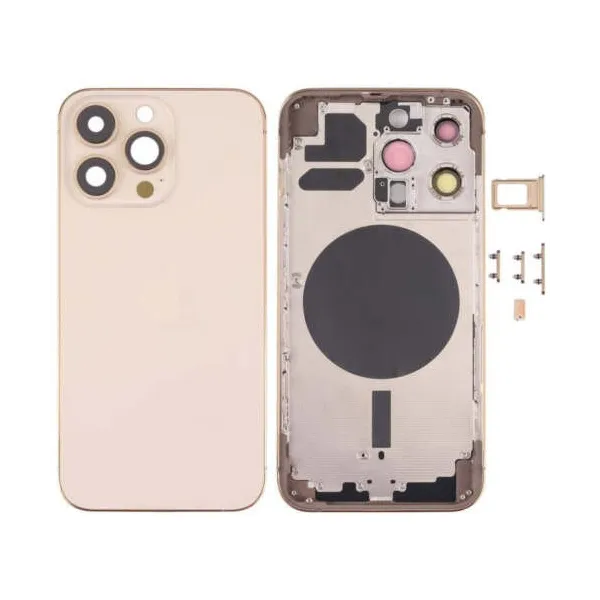 Chasis con Tapa Trasera para iPhone 13 Rosa( oro )