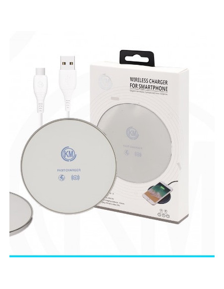 CARGADOR INALAMBRICO 15W [BLANCO] KM-W001