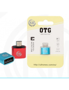 ADAPTADOR MICRO-USB MACHO A HEMBRA USB [KM-OT05] Verde 2