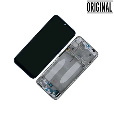 Pantalla para Xiaomi Mi A3 con Marco Plata (Original Service Pack)