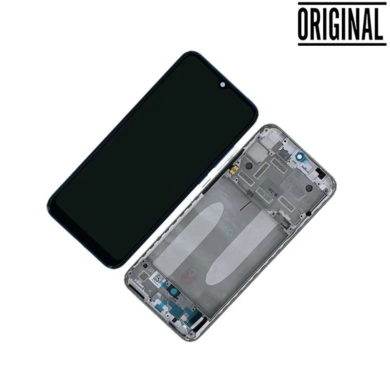 Pantalla para Xiaomi Mi A3 con Marco Plata (Original Service Pack)