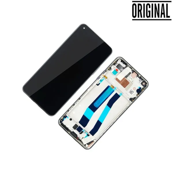 Pantalla para Xiaomi Mi 11 Lite 4G/5G / Mi 11 LITE 5G NE Con Marco Negro (Original Service Pack)