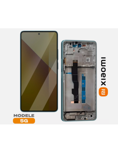 Pantalla para Mi Redmi Note 13 5G Con Marco Azul (Original Service Pack)