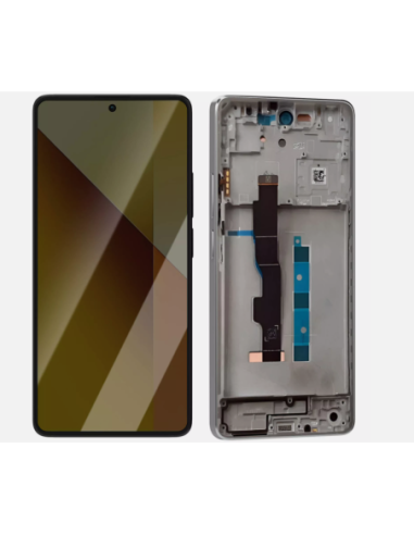 Pantalla para Mi Redmi Note 13 5G Con Marco Blanco (Original Service Pack)