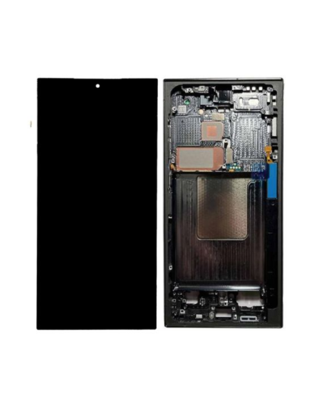Pantalla para Samsung S24 Ultra Con Marco Negro (Original Service Pack)