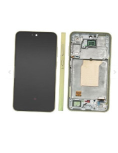 Pantalla para Samsung A35(A356) 5G Con Marco Amarillo (Original Service Pack)