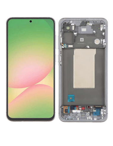 Pantalla para Samsung A566 (A56 5G 2025) Con Marco Rosa (Original Service Pack)