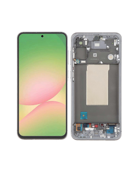 Pantalla para Samsung A566 (A56 5G 2025) Con Marco Rosa (Original Service Pack)