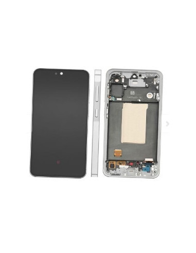 Pantalla para Samsung A566 (A56 5G 2025) Con Marco Gris (Original Service Pack)