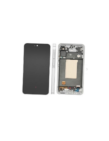Pantalla para Samsung A566 (A56 5G 2025) Con Marco Gris (Original Service Pack)