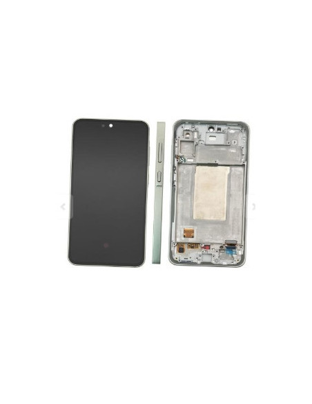 Pantalla para Samsung A366 (A36 5G 2025) Con Marco Verde (Original Service Pack)