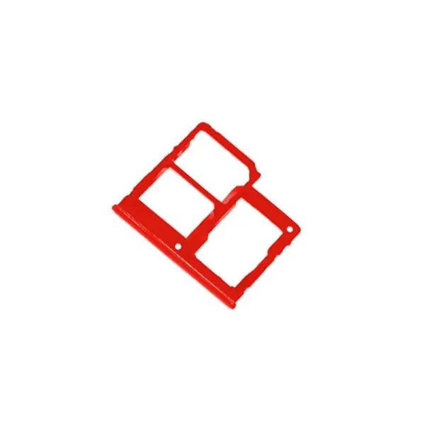 Bandeja SIM/SD para Samsung A20e /A202 Roja