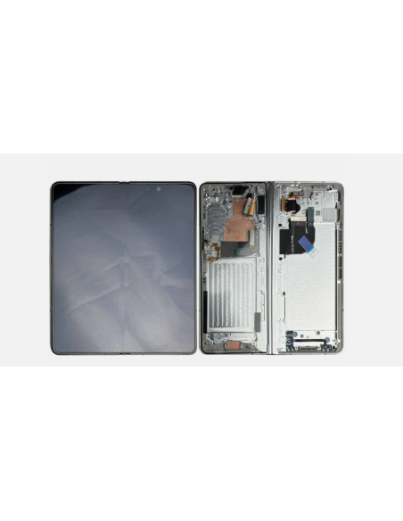 Pantalla completa Samsung Z Fold 5 (F946) Interna Con Marco Crema (Original Service Pack)