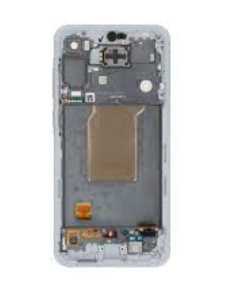 Pantalla para Samsung A55 5G(A556) Con Marco Azul Claro (Original Service Pack)