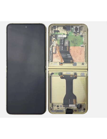 Pantalla para Samsung Z Flip 6/F741 Con Marco Interna Amarillo (Original Service Pack)