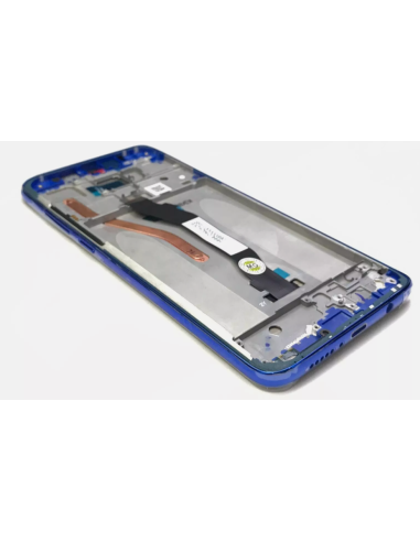 Pantalla Redmi Note 8 Pro Con Marco Azul (Original Service Pack)