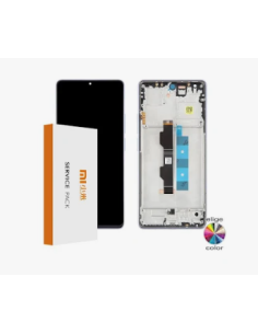 Pantalla Redmi Note 13 Pro 4G Con Marco Azul (Original Service Pack)