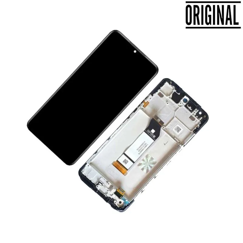 Pantalla para Mi Redmi Note 10 5G / Poco M3 Pro Con Marco Negro (Original Service Pack)