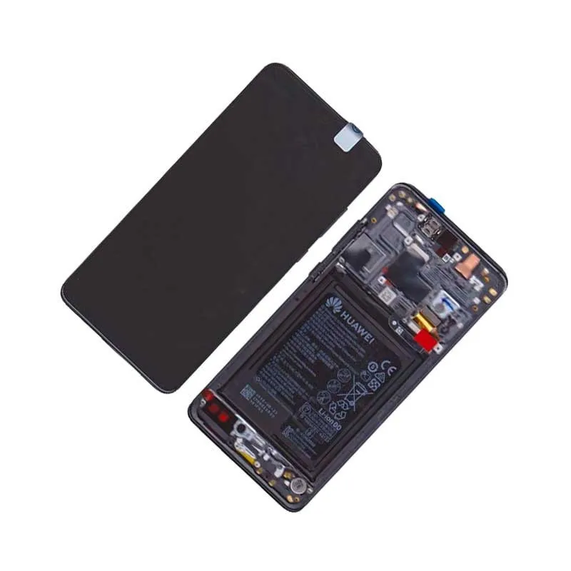 Pantalla para Huawei Mate 20 con marco negro y bateria (Original Servicepack)
