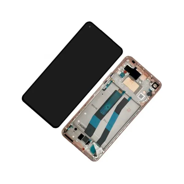 Pantalla para Xiaomi Mi 11 Lite 4G/5G / MI 11 LITE 5G NE Con Marco Rosa (Original Service Pack)