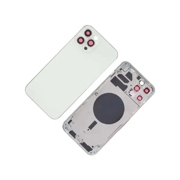 Chasis con Tapa Trasera para iPhone 12 Pro Max Blanco