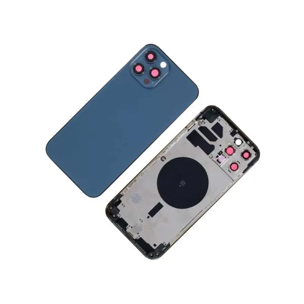 Chasis con Tapa Trasera para iPhone 12 Pro Max Azul