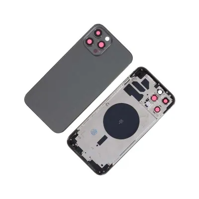 Chasis con Tapa Trasera para iPhone 12 Pro Max Negro