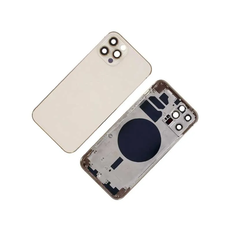 Chasis con Tapa Trasera para iPhone 12 Pro Oro