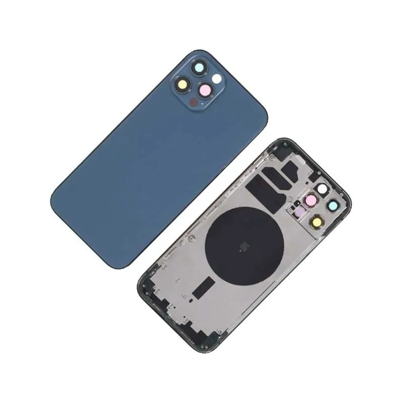 Chasis con Tapa Trasera para iPhone 12 Pro Azul