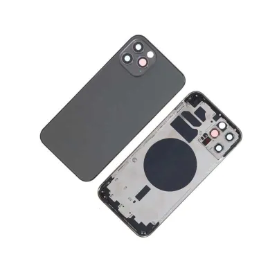 Chasis con Tapa Trasera para iPhone 12 Pro Negro