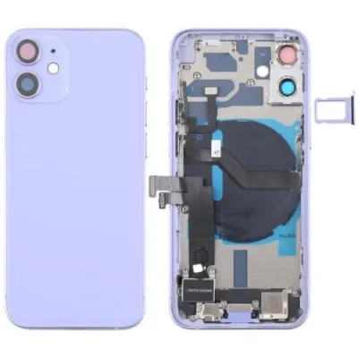 Chasis con Tapa Trasera para iPhone 12 Mini Purpura