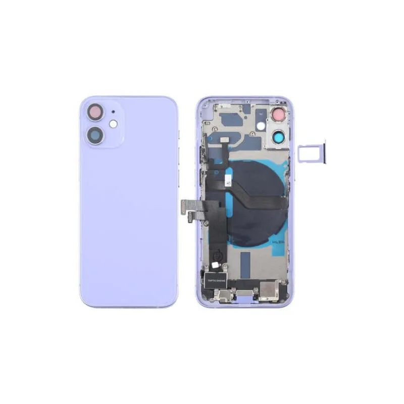 Chasis con Tapa Trasera para iPhone 12 Mini Purpura