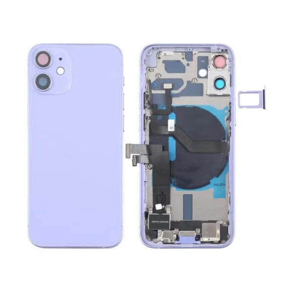 Chasis con Tapa Trasera para iPhone 12 Mini Purpura