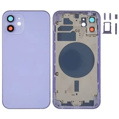 Chasis con Tapa Trasera para iPhone 12 Purpura