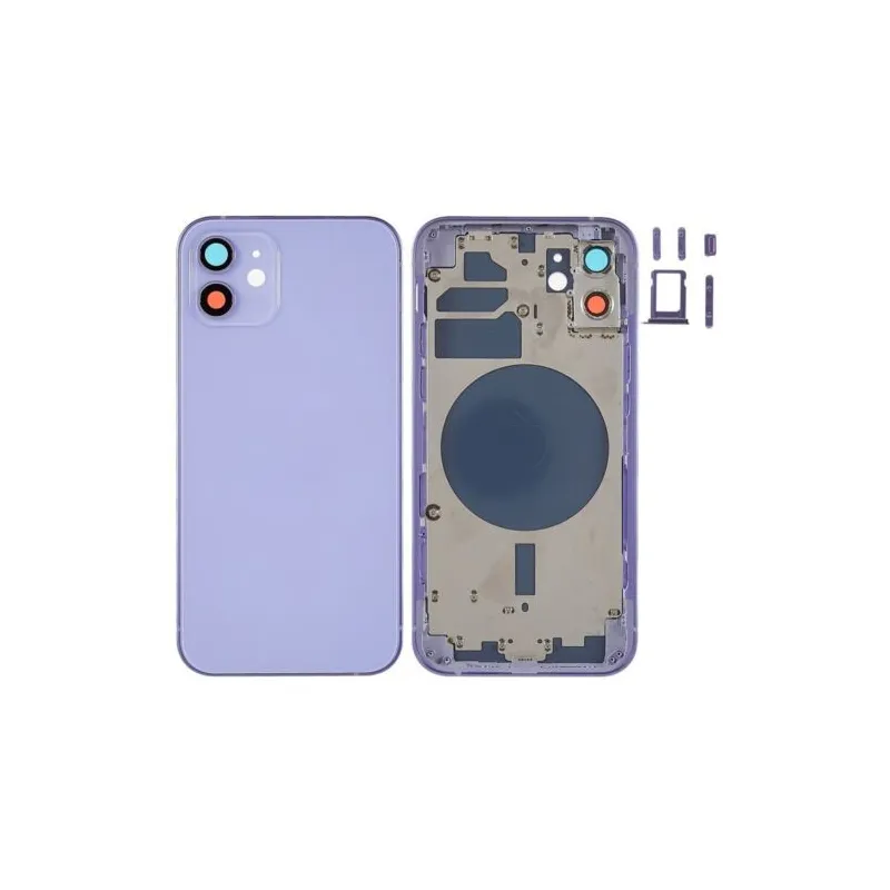 Chasis con Tapa Trasera para iPhone 12 Purpura
