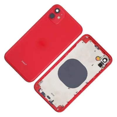 Chasis con Tapa Trasera para iPhone 12 Rojo