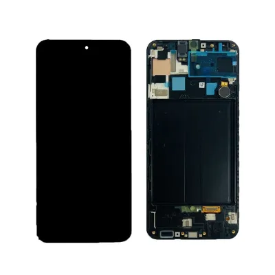 Pantalla completa para Samsung A507(A50S 2019) Con Marco Negro (Original Service Pack)