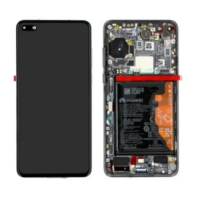 Pantalla para Huawei P40 Con Marco Negro (Original Service Pack)