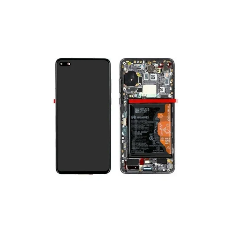 Pantalla para Huawei P40 Con Marco Negro (Original Service Pack)