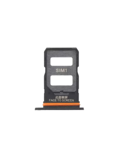 Bandejaa de tarjeta SIM /SD para Xiaomi Redmi Note 13 Pro 5G 2312DRA50C Negro