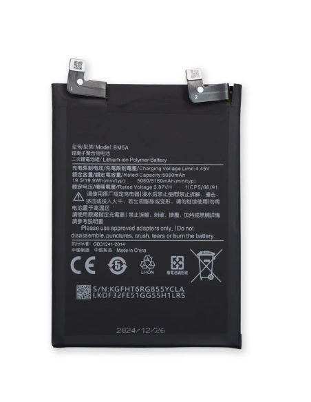 Bateria para  Xiaomi Redmi Note 11 Pro 5G (BM5A)