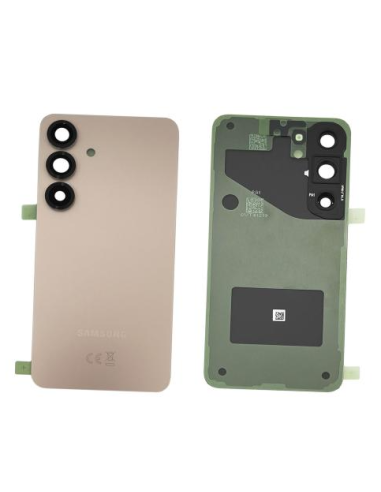 Tapa Trasera con Lentes para Samsung Galaxy S25 SM-S931 Oro/Rosa
