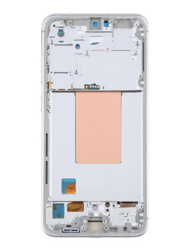 Pantalla completa para Samsung Galaxy S24 FE con Marco Blanco