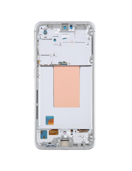 Pantalla completa para Samsung Galaxy S24 FE con Marco Blanco