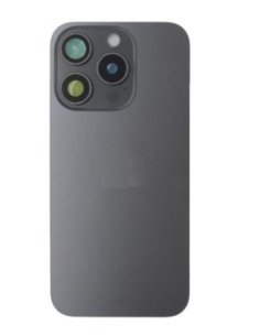 Chasis con tapa trasera para  iPhone 15 Pro Con Lente de Camara Negro+Magsafe