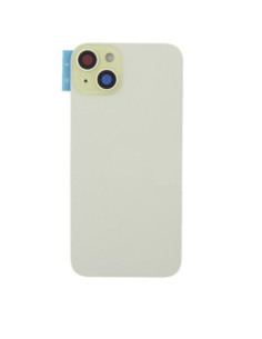 Chasis con tapa trasera para  iPhone 15 Con Lente de Camara Amarillo+Magsafe