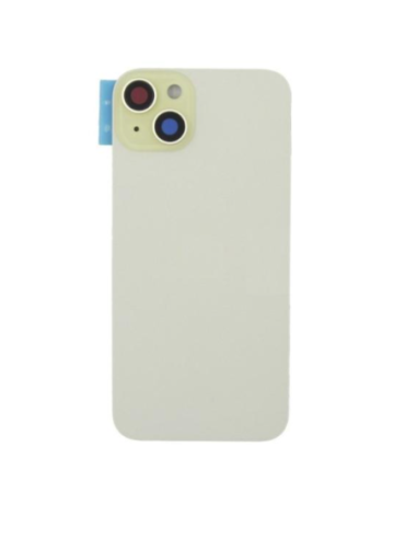 Chasis con tapa trasera para  iPhone 15 Plus Con Lente de Camara Amarillo+Magsafe